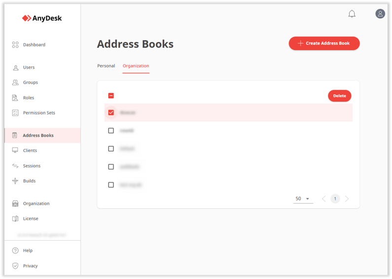 Address Books Management